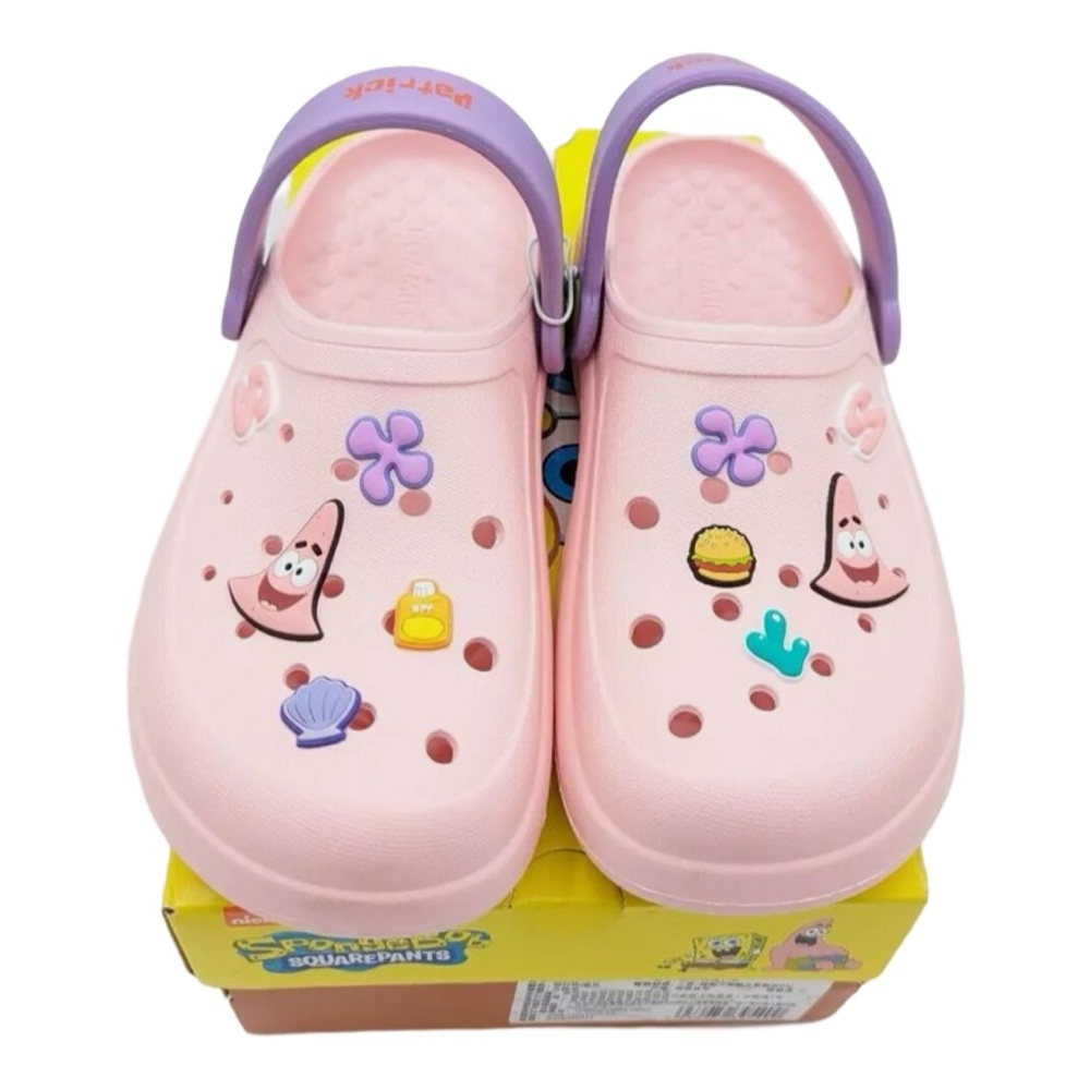 NWT SKETCHERS FOAMIES SPONGE BOB PATRICK CLOGS
